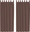 vidaXL - Gordijnen - voile - met - roedezakken - 2 - st - bruin
