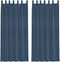 vidaXL - Gordijnen - voile - met - roedezakken - 2 - st - koningsblauw
