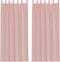 vidaXL - Gordijnen - voile - met - roedezakken - 2 - st - roze