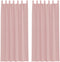 vidaXL - Gordijnen - voile - met - roedezakken - 2 - st - roze