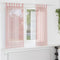 vidaXL - Gordijnen - voile - met - roedezakken - 2 - st - roze