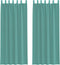vidaXL - Gordijnen - voile - met - roedezakken - 2 - st - turkoois
