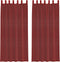vidaXL - Gordijnen - voile - met - roedezakken - 2 - st - wijnrood