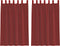 vidaXL - Gordijnen - voile - met - roedezakken - 2 - st - wijnrood