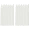 vidaXL - Gordijnen - voile - met - roedezakken - 2 - st - wit
