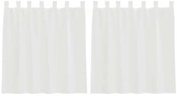 vidaXL - Gordijnen - voile - met - roedezakken - 2 - st - wit