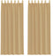 vidaXL - Gordijnen - voile - met - roedezakken - 2 - st - zand