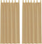 vidaXL - Gordijnen - voile - met - roedezakken - 2 - st - zand