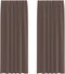 vidaXL - Gordijnen - voile - met - tab - top - 2 - st - bruin