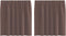 vidaXL - Gordijnen - voile - met - tab - top - 2 - st - bruin