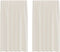 vidaXL - Gordijnen - voile - met - Tab - Top - 2 - st - crèmekleurig