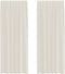 vidaXL - Gordijnen - voile - met - Tab - Top - 2 - st - crèmekleurig