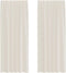 vidaXL - Gordijnen - voile - met - Tab - Top - 2 - st - crèmekleurig