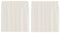 vidaXL - Gordijnen - voile - met - Tab - Top - 2 - st - crèmekleurig