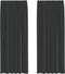 vidaXL - Gordijnen - voile - met - tab - top - 2 - st - zwart