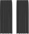 vidaXL - Gordijnen - voile - met - tab - top - 2 - st - zwart