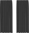 vidaXL - Gordijnen - voile - met - tab - top - 2 - st - zwart