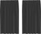 vidaXL - Gordijnen - voile - met - tab - top - 2 - st - zwart
