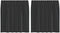 vidaXL - Gordijnen - voile - met - tab - top - 2 - st - zwart