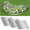 vidaXL - Grasboorden - 100x19 - cm - gegalvaniseerd - staal - 5 - st