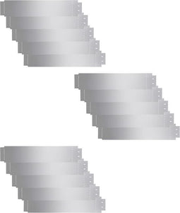 vidaXL - Grasboorden - 15 - st - 100x20 - cm - gegalvaniseerd - staal