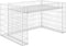 vidaXL - Grasmaaieroverkapping - met - plantenbak - 110x80x60cm - staaldraad