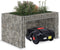 vidaXL - Grasmaaieroverkapping - met - plantenbak - 110x80x60cm - staaldraad