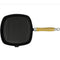 vidaXL Grillpan met houten handvat gietijzer 20x20 cm
