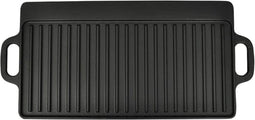 vidaXL Grillplaat gietijzer dubbelzijdig 38x23 cm 2 st