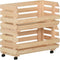 vidaXL - Groentetrolley - 57x30x80 - cm - massief - grenenhout