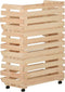 vidaXL - Groentetrolley - 57x30x80 - cm - massief - grenenhout