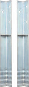 vidaXL - Grondanker - L-vormig - 5x5x50 - cm - gegalvaniseerd - staal - 2 - st