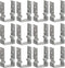vidaXL Grondankers 12 st 9x6x15 cm gegalvaniseerd staal zilverkleurig VDXL_145334