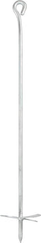 vidaXL - Grondankers - 4 - st - 10x60 - cm - gegalvaniseerd - metaal