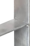 vidaXL - Grondankers - 6 - st - 7x6x60 - cm - gegalvaniseerd - staal - zilverkleurig
