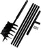 vidaXL - Grondboor - 100 - mm - met - 5 - m - verlengstuk - Staal