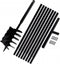 vidaXL - Grondboor - 100 - mm - met - 5 - m - verlengstuk - Staal