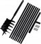 vidaXL - Grondboor - 80 - mm - met - 5 - m - verlengstuk - Staal