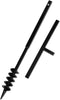 vidaXL - Grondboor - 80 - mm - met - 5 - m - verlengstuk - Staal