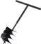 vidaXL - Grondboor - met - handgreep - 250 - mm - staal - zwart