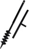 vidaXL - Grondboor - met - handvat - 150 - mm - en - verlengstukken - 13 - m - (staal)
