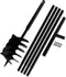vidaXL - Grondboor - met - handvat - 150 - mm - en - verlengstukken - 13 - m - (staal)