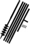 vidaXL - Grondboor - met - handvat - 180 - mm - en - verlengstukken - 13 - m - (staal)