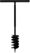 vidaXL - Grondboor - met - handvat - en - schroefkop - 150 - mm - (zwart)