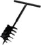 vidaXL - Grondboor - met - handvat - en - schroefkop - 150 - mm - (zwart)