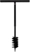 vidaXL - Grondboor - met - handvat - en - schroefkop - 180 - mm - (zwart)