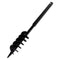 vidaXL - Grondboor - met - handvat - en - schroefkop - (dubbele - schroef) - 100 - mm - (zwart)