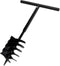 vidaXL - Grondboor - met - handvat - en - schroefkop - (dubbele - schroef) - 100 - mm - (zwart)