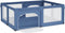 VidaXL Grondbox - Babybox - Kinderbox - Speelbox met 2 deuren oxford stof lichtblauw