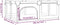 VidaXL Grondbox - Babybox - Kinderbox - Speelbox met 2 deuren oxford stof lichtblauw